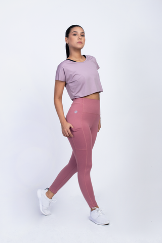 Leggings New Olivia rosadas - Barbie vibes